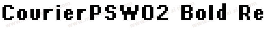 CourierPSW02 Bold Regular字体转换
